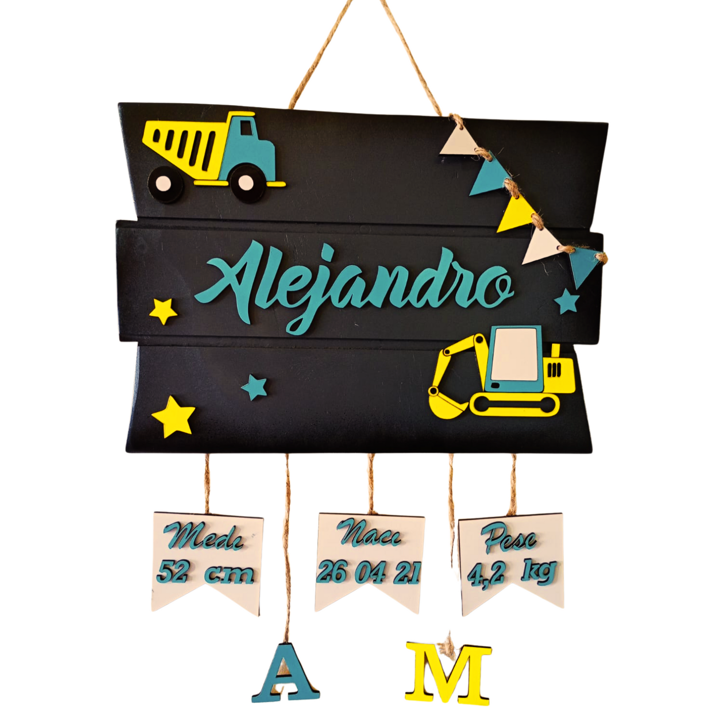 Colgante Camion&Grua para Dormitorios Personalizado