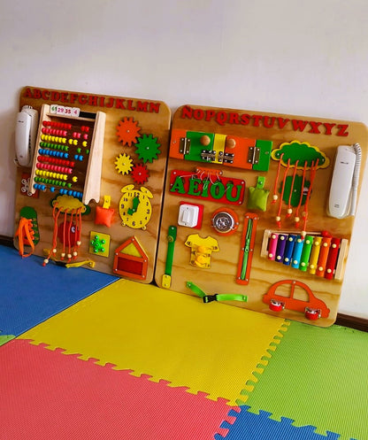 Panel Sensorial Terapéutico XL | 30 Actividades | 1,20 Mt x 60 Cm