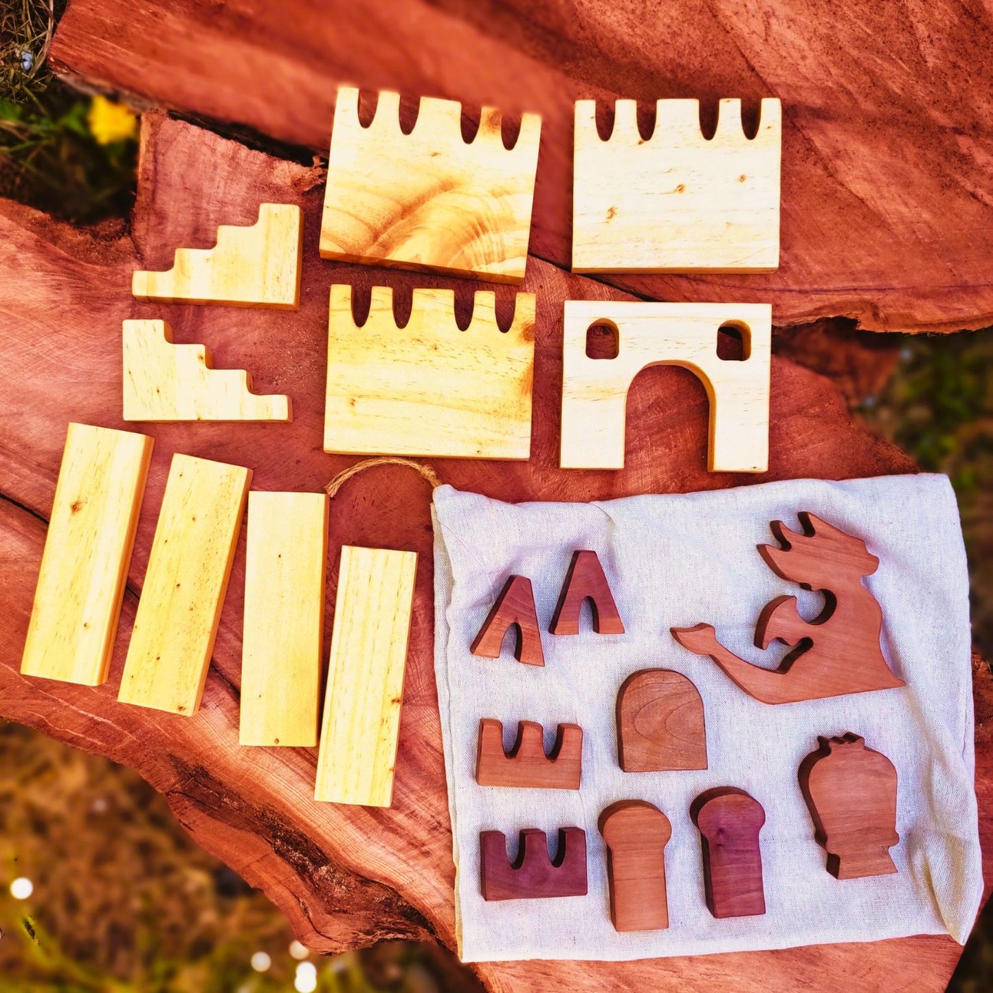 Set Madera Castillo 19 Piezas