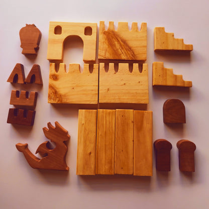 Set Madera Castillo 19 Piezas