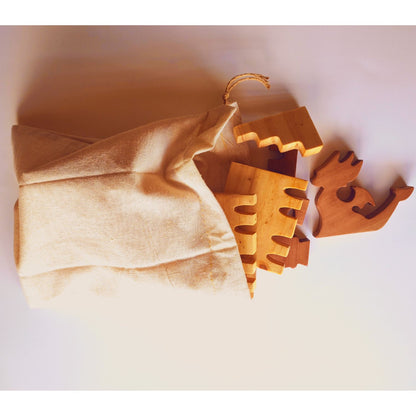 Set Madera Castillo 19 Piezas